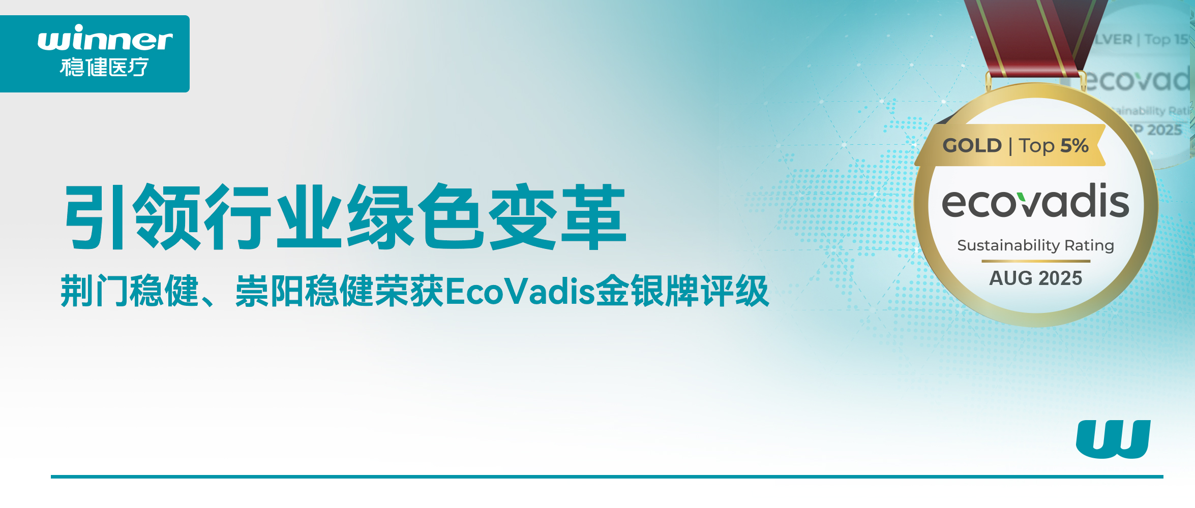 引领行业绿色刷新，荣获EcoVadis金银牌评级